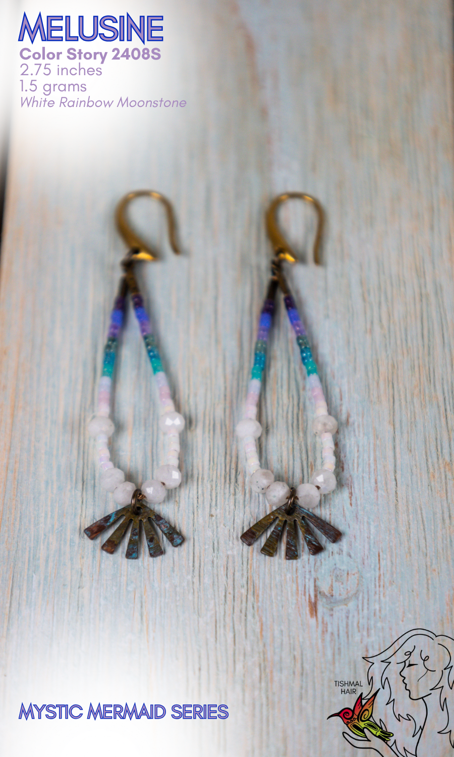Mystic Mermaid Melusine Earrings 2408S