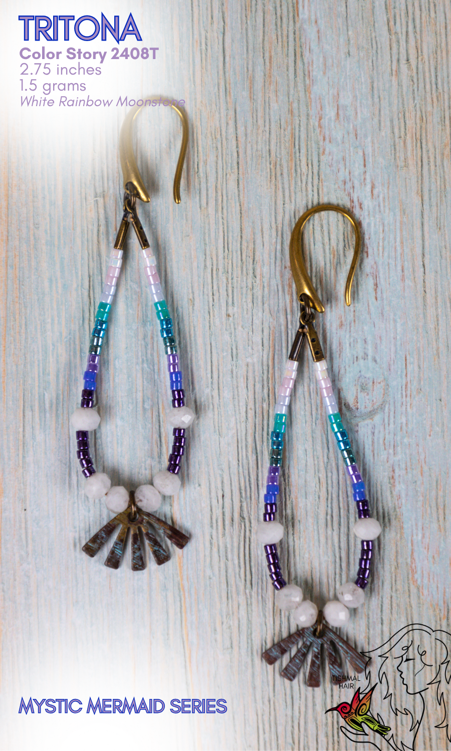 Mystic Mermaid Tritona Earrings 2408T