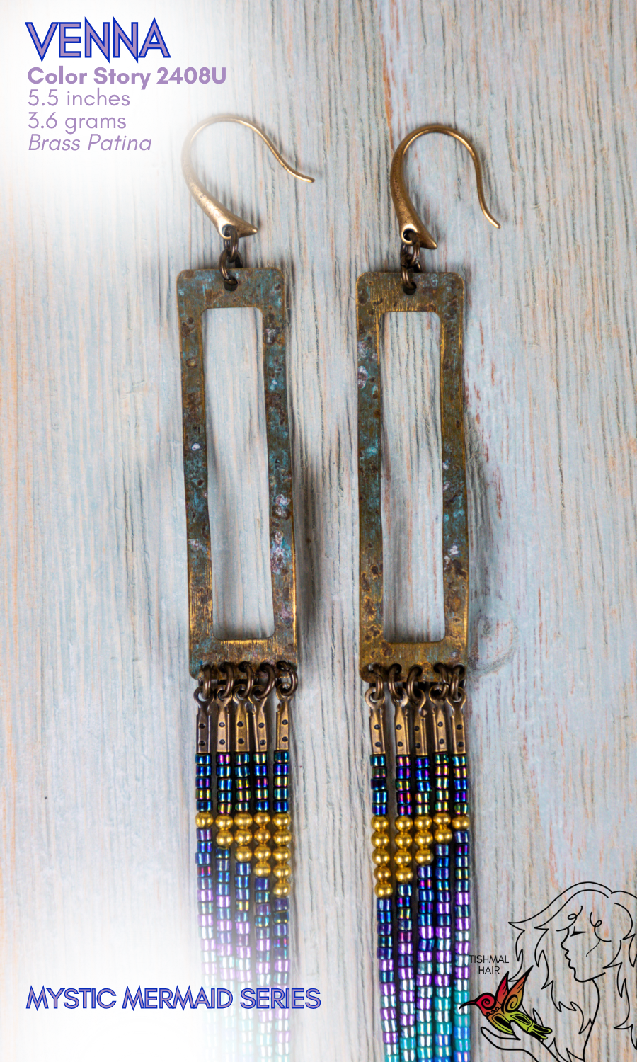 Mystic Mermaid Venna Earrings 2408U