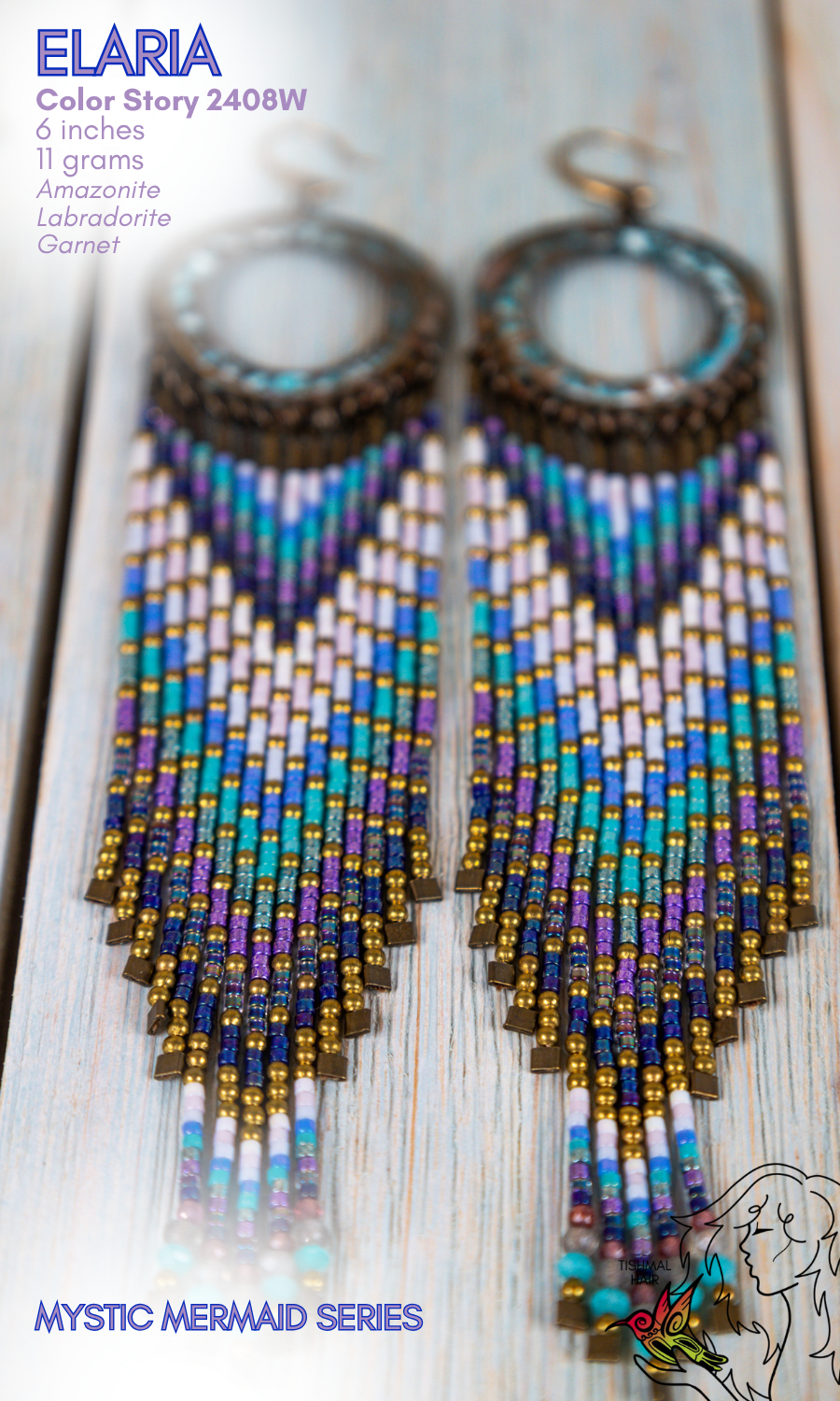 Mystic Mermaid Elaria Earrings 2408W