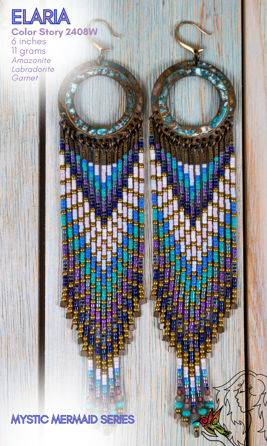 Mystic Mermaid Elaria Earrings 2408W