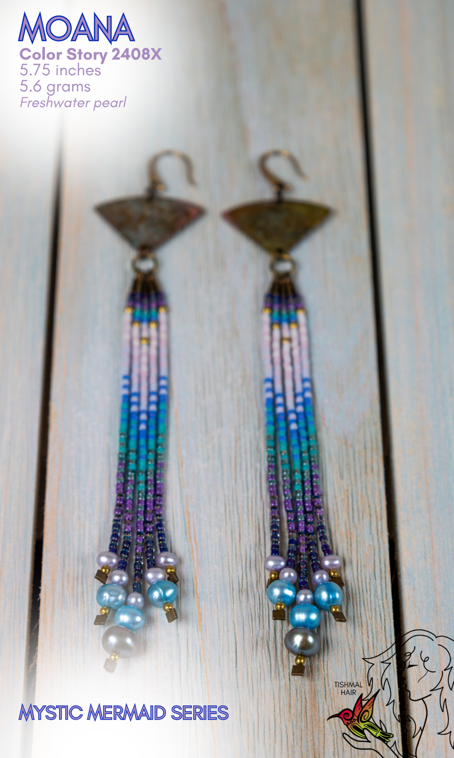 Mystic Mermaid Moana Earrings 2408X