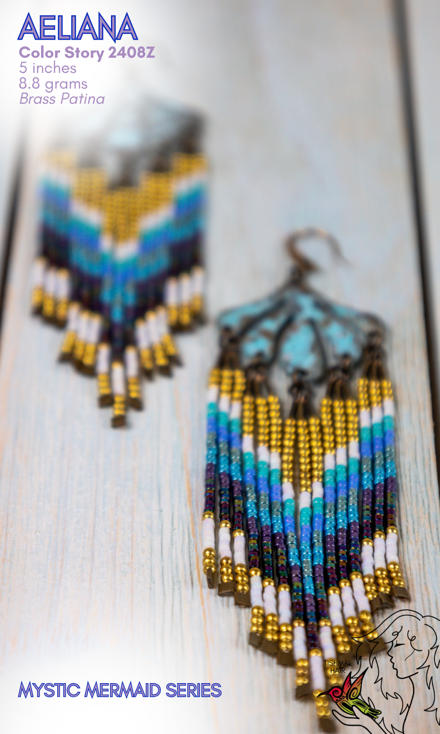 Mystic Mermaid Aeliana Earrings 2408Z
