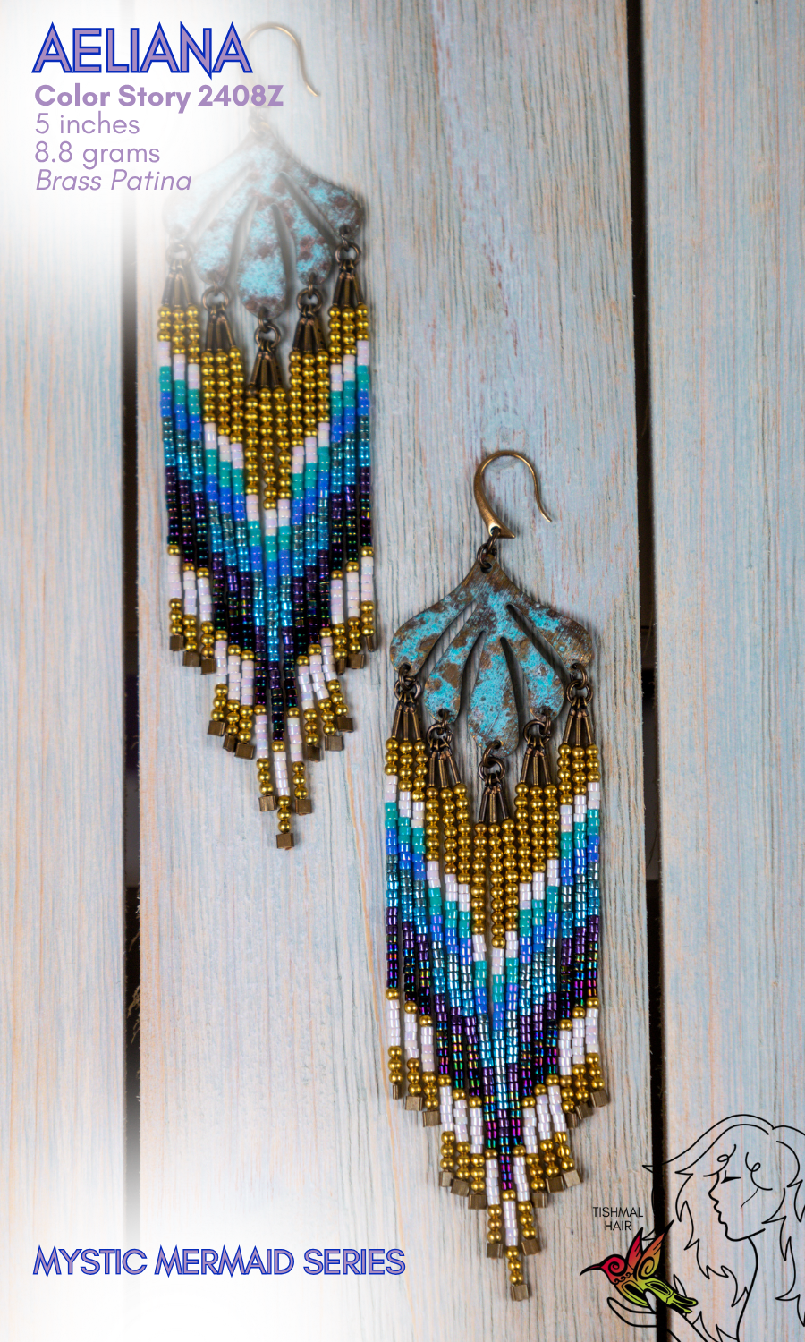 Mystic Mermaid Aeliana Earrings 2408Z