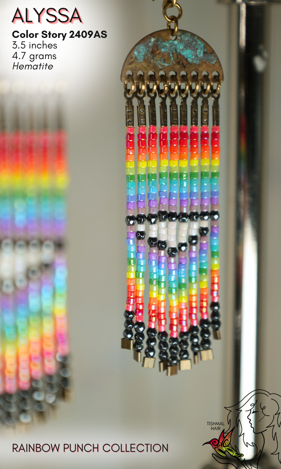 Rainbow Punch Alyssa Earring 2409AS
