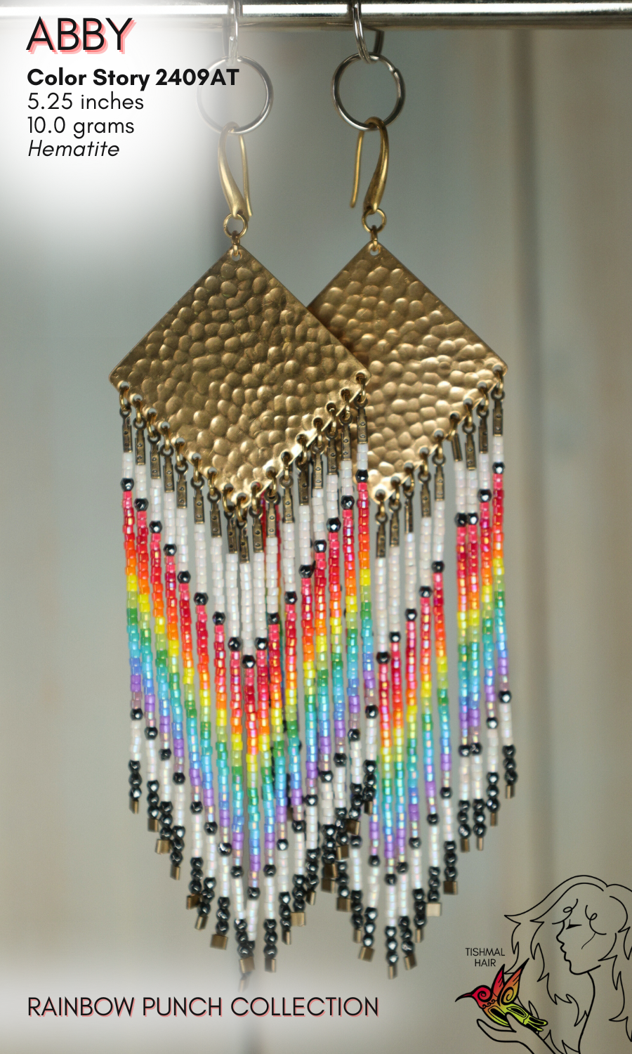 Rainbow Punch Abby Earring 2409AT