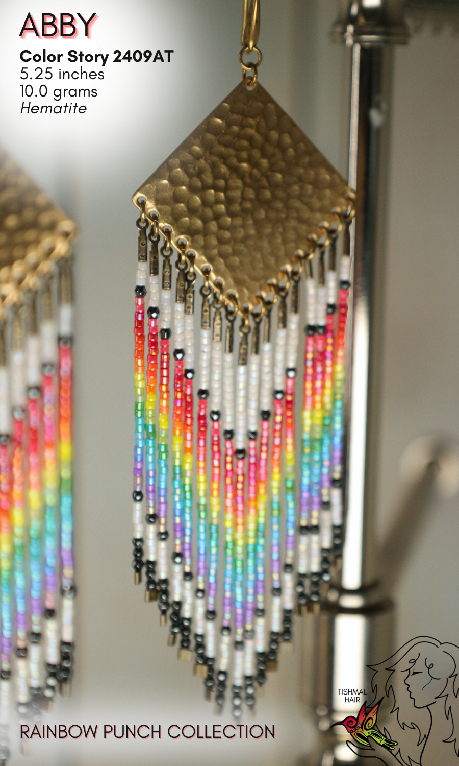 Rainbow Punch Abby Earring 2409AT