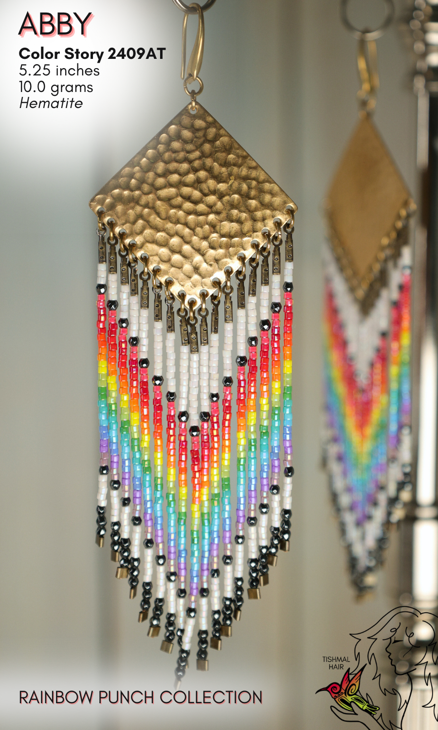 Rainbow Punch Abby Earring 2409AT