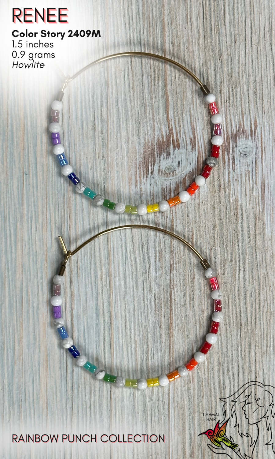 Rainbow Punch Renee Earrings 2409M