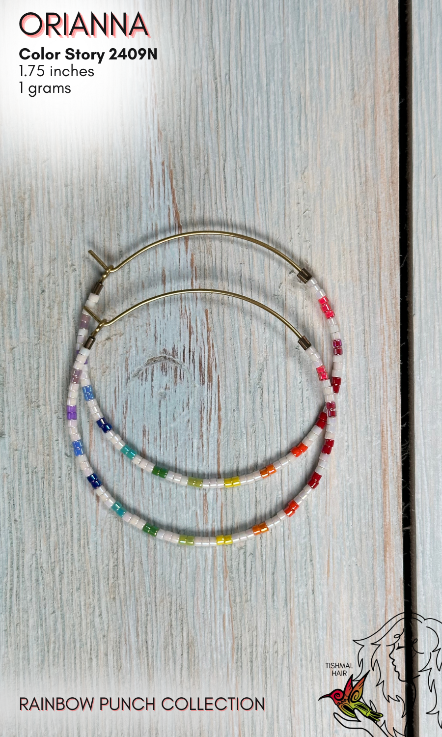 Rainbow Punch Orianna Earrings 2409N