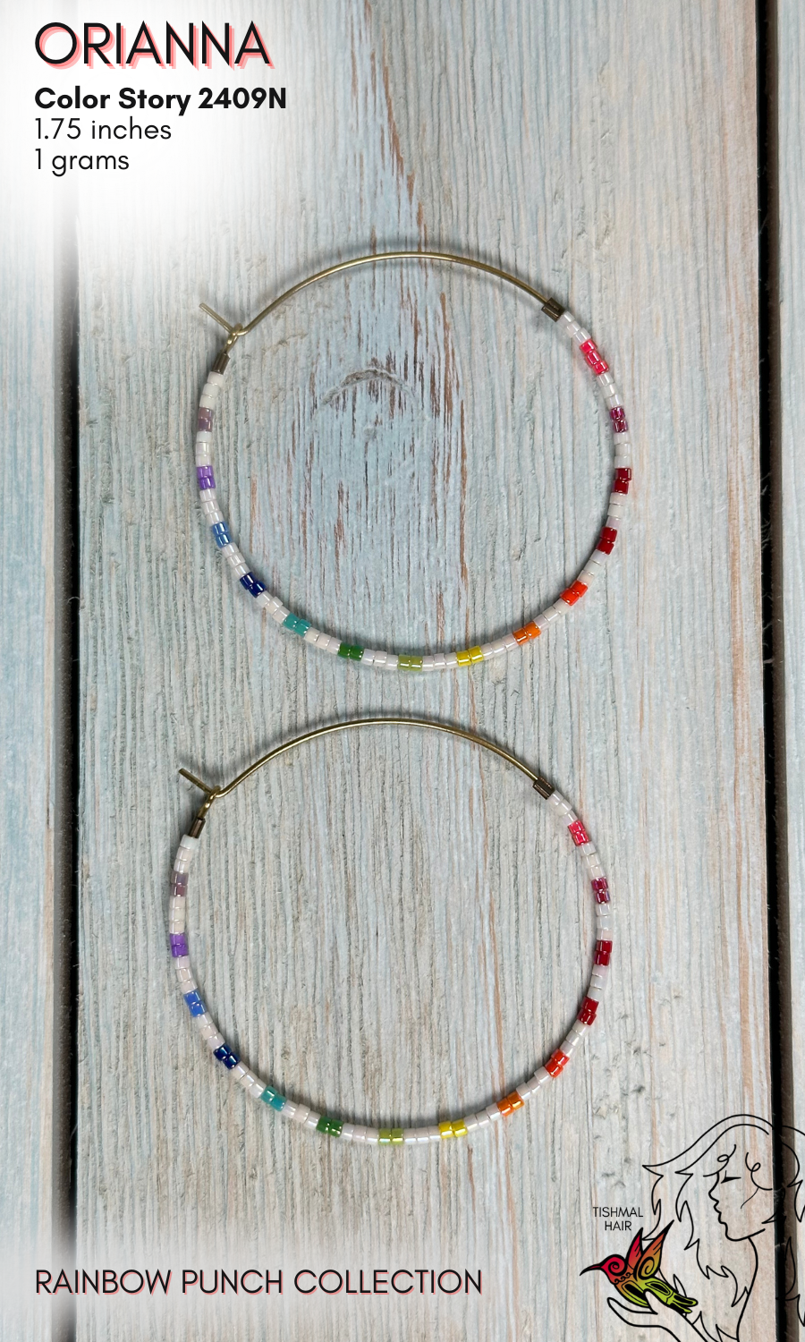 Rainbow Punch Orianna Earrings 2409N