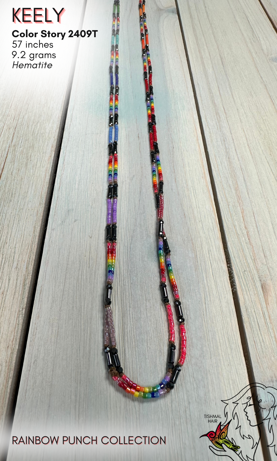 Rainbow Punch Keely Necklace 2409T