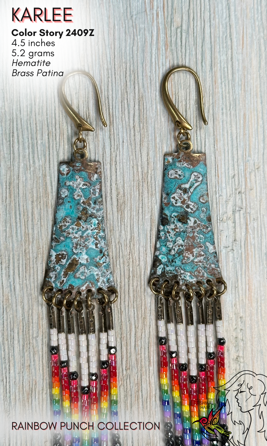 Rainbow Punch Karlee Earrings 2409Z