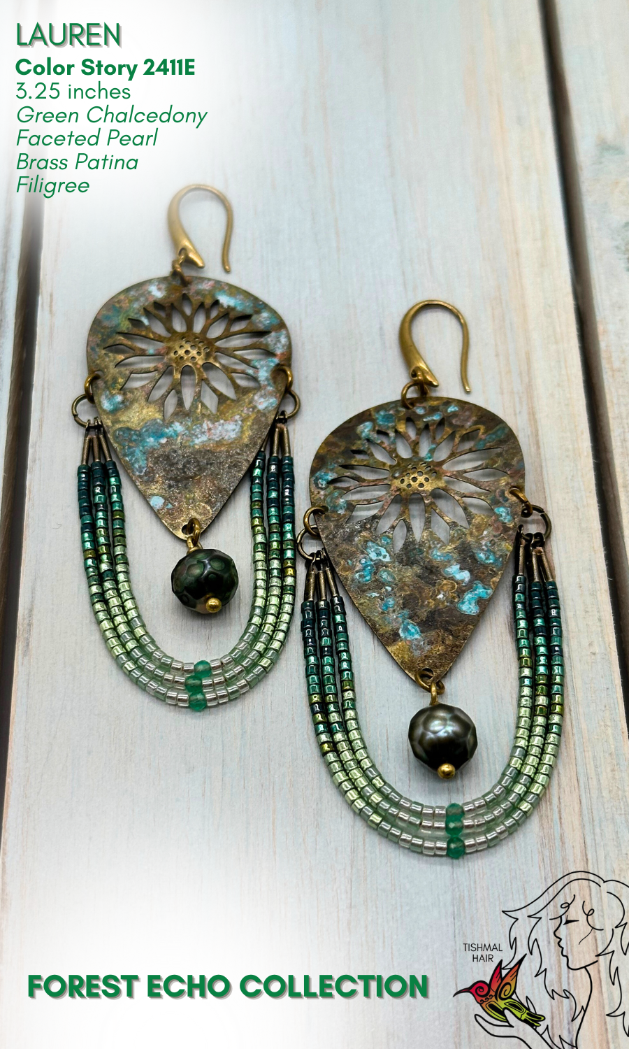 Forest Echo Lauren Earrings 2411E