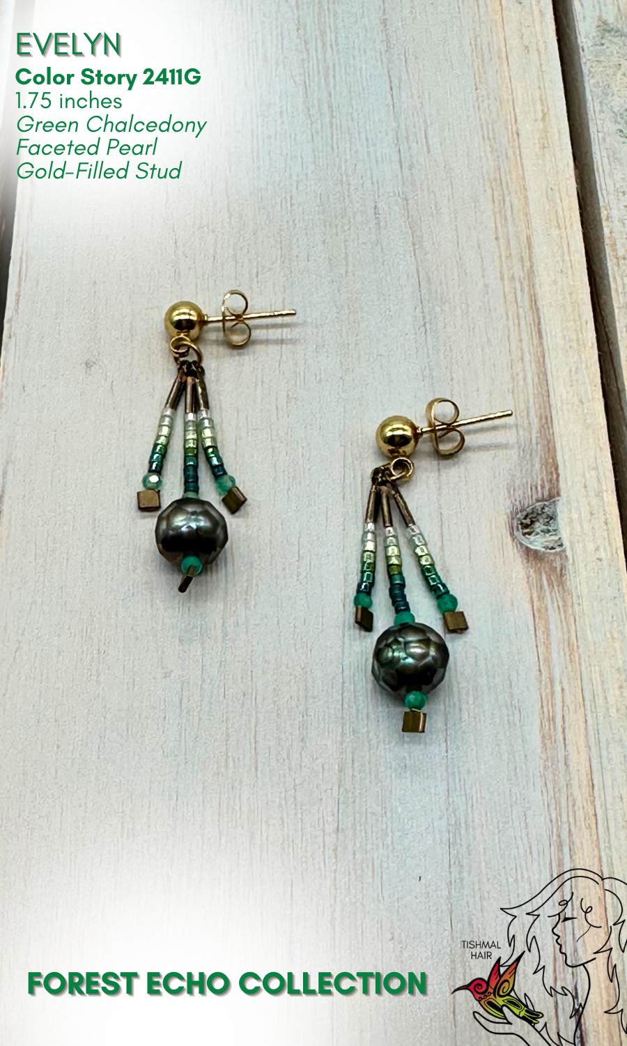 Forest Echo Evelyn Earrings 2411G