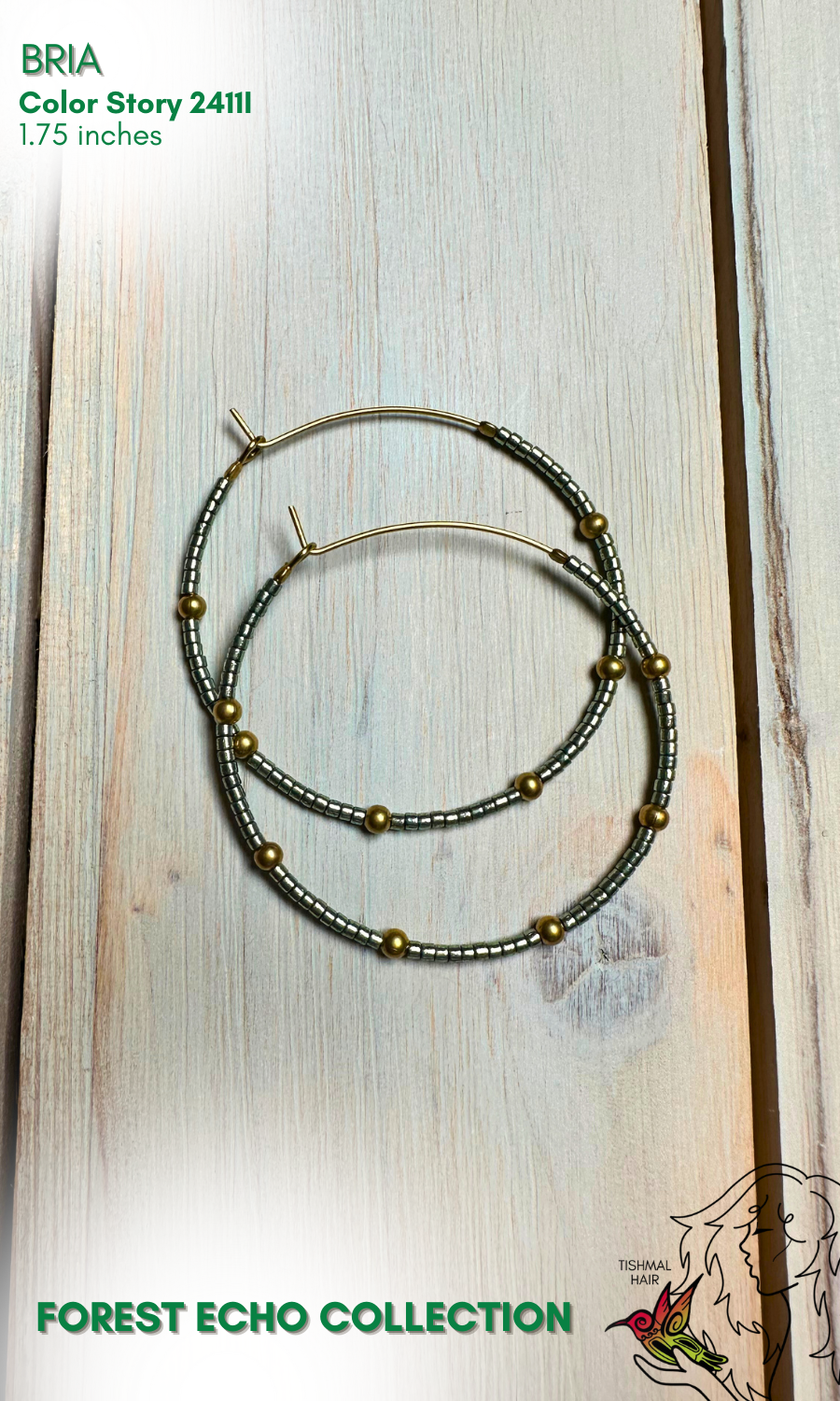 Forest Echo Bria Hoop Earrings 2411I
