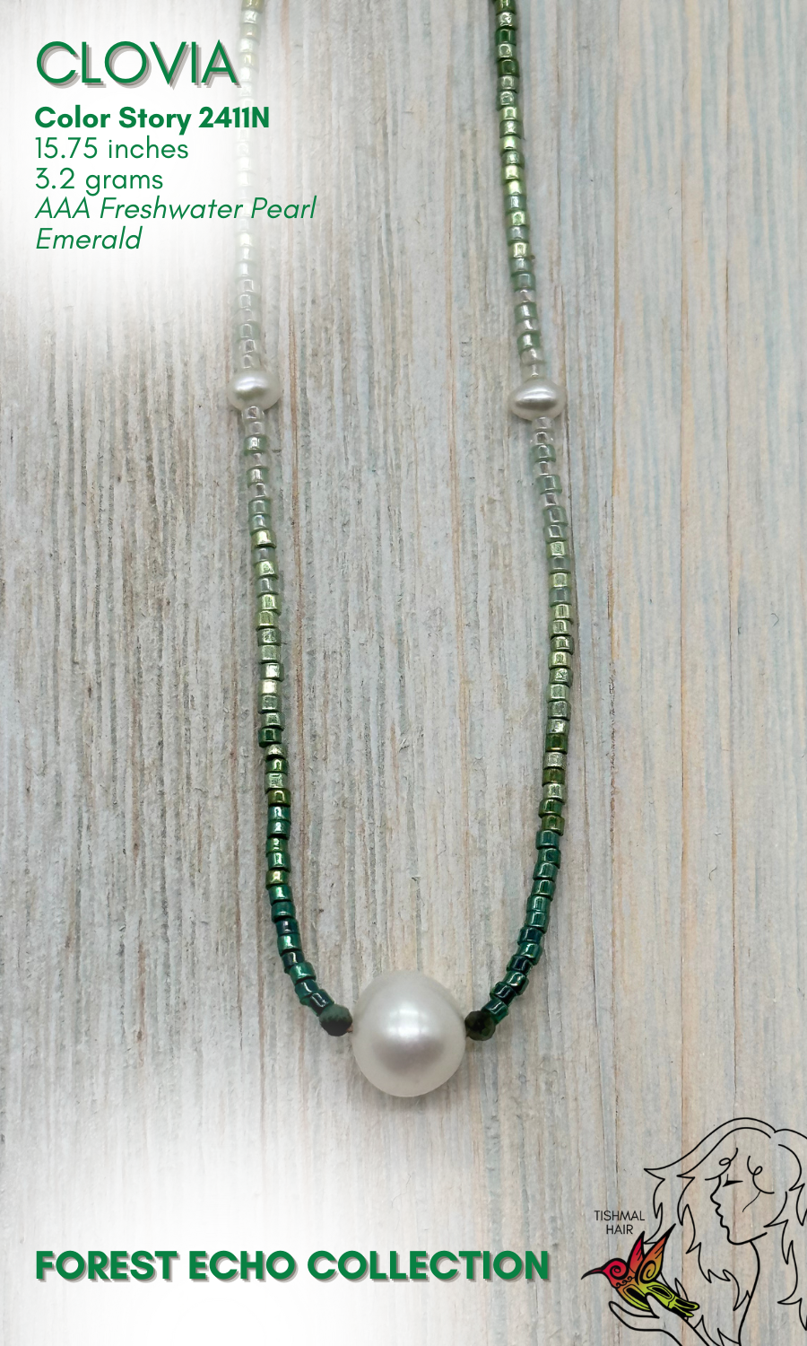 Forest Echo Clovia Necklace 2411N