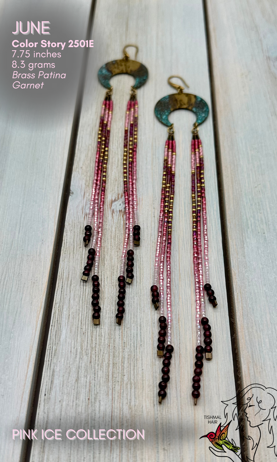 Pink Ice June Earrings 2501E