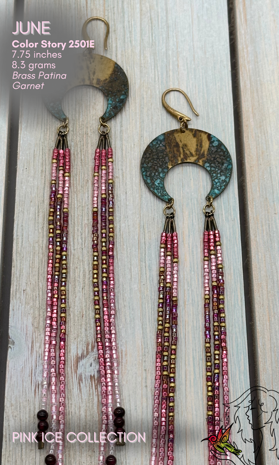 Pink Ice June Earrings 2501E