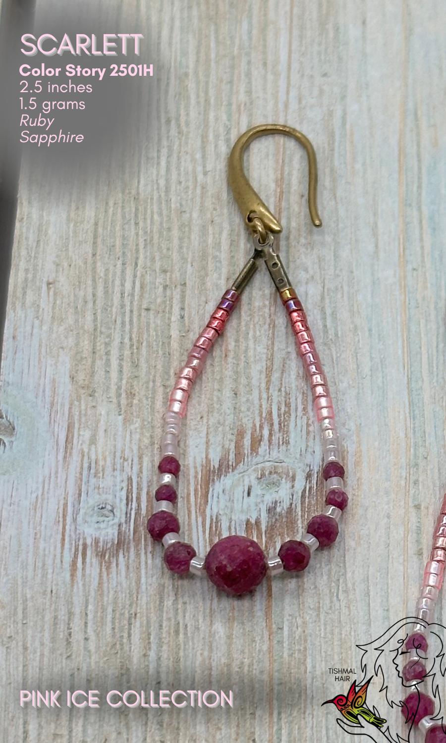 Pink Ice Scarlett Earrings 2501H