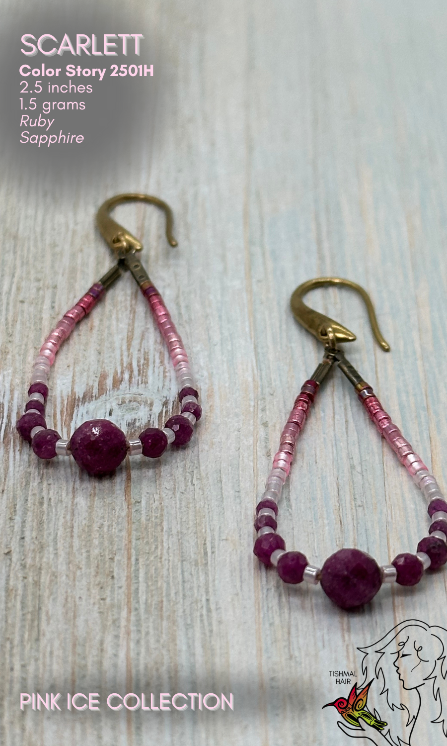 Pink Ice Scarlett Earrings 2501H