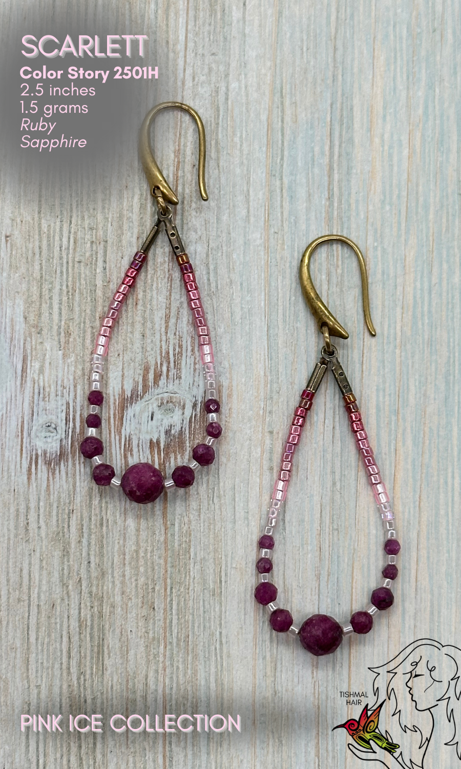 Pink Ice Scarlett Earrings 2501H