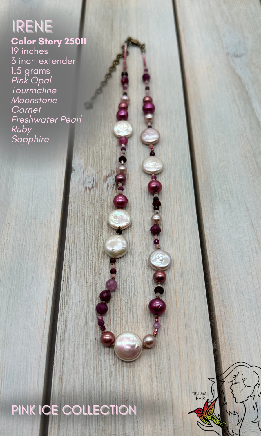 Pink Ice Irene Necklace 2501I