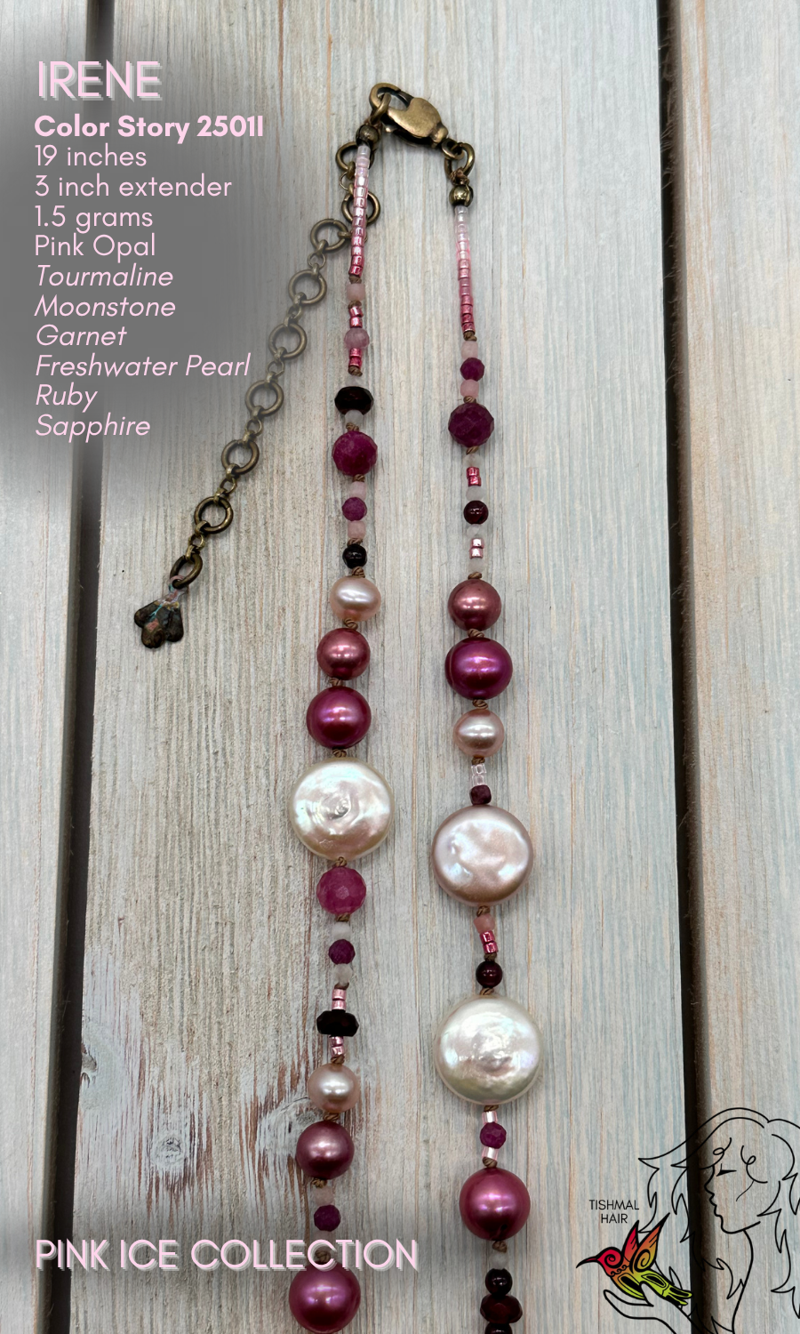 Pink Ice Irene Necklace 2501I