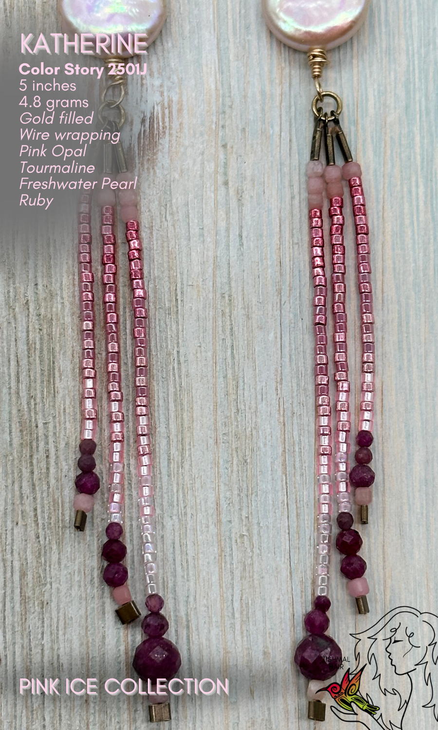Pink Ice Katherine Earrings 2501J
