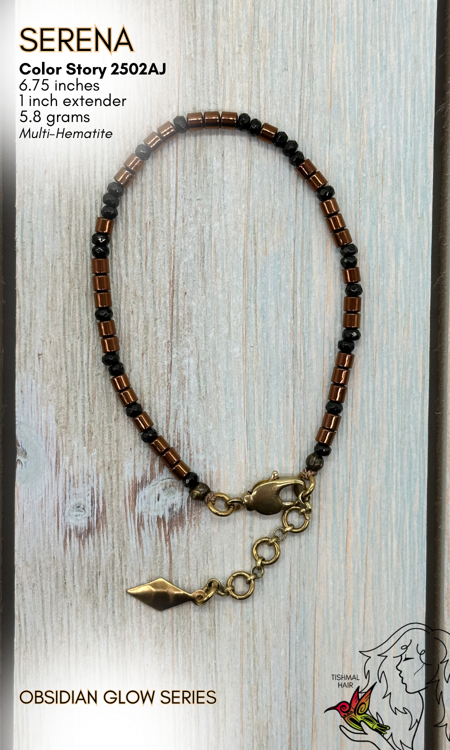 Obsidian Glow Serena Bracelet 2502AJ