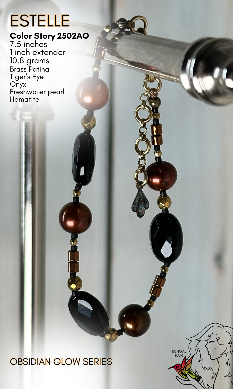 Obsidian Glow Estelle Bracelet 2502AO