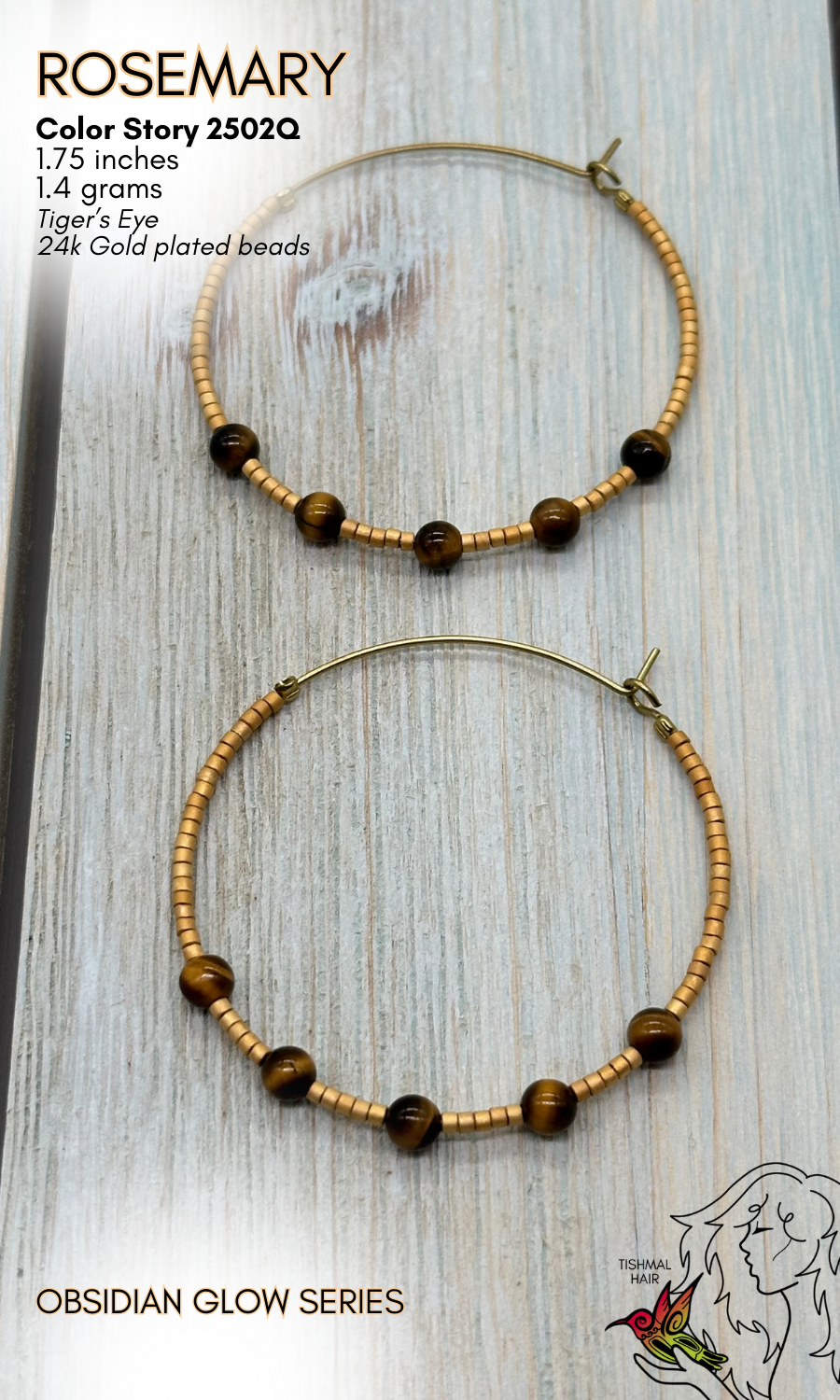 Obsidian Glow Rosemary Earrings 2502Q