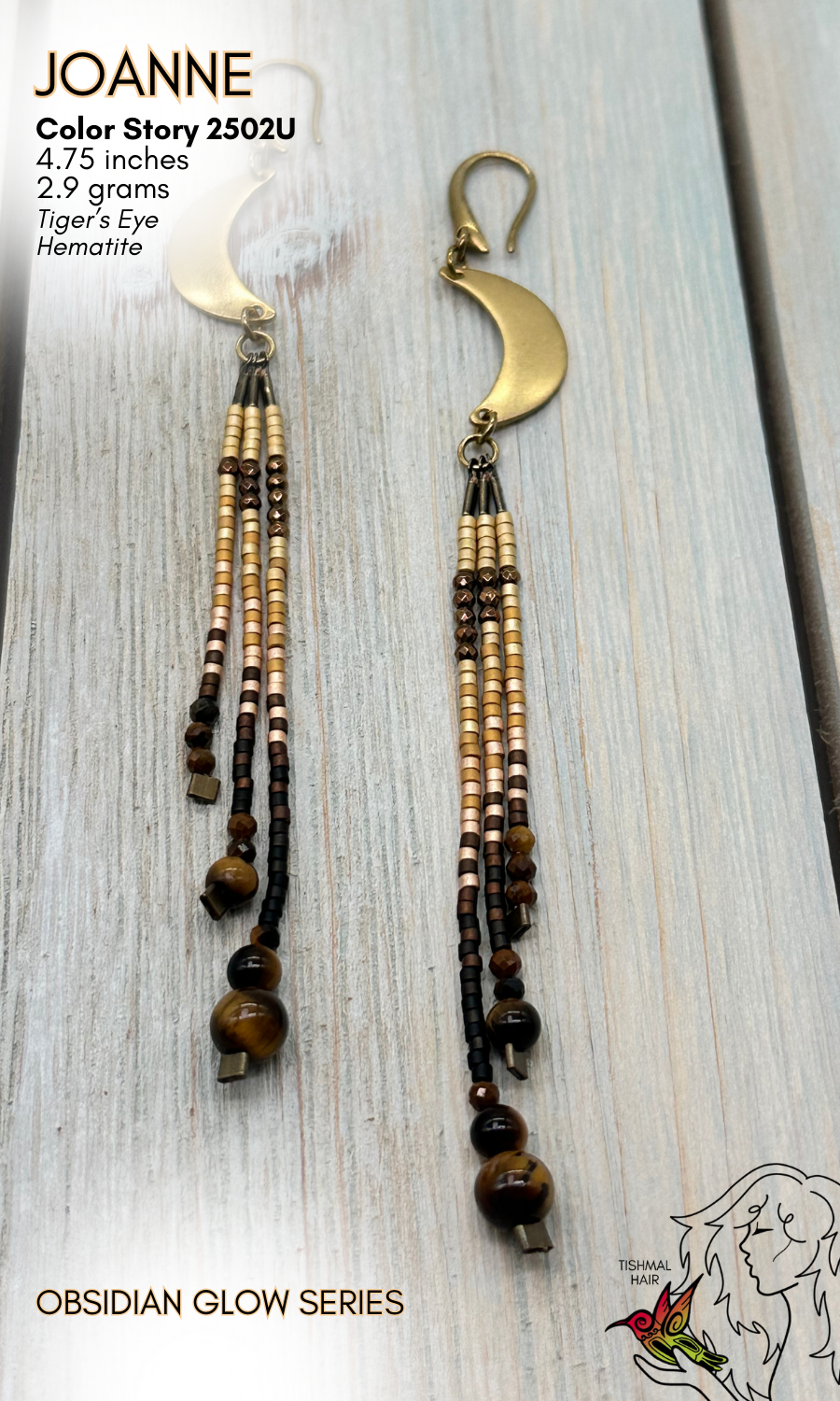 Obsidian Glow Joanne Earrings 2502U