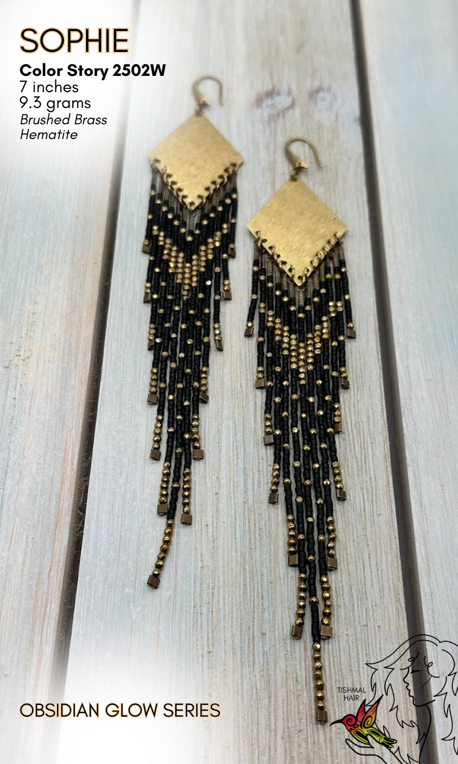 Obsidian Glow Sophie Earrings 2502W