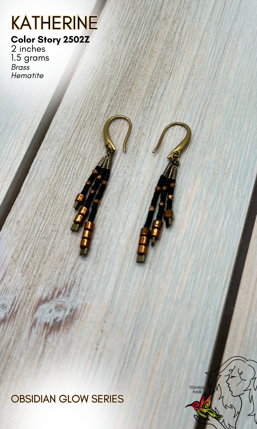 Obsidian Glow Katharine Earrings 2502Z