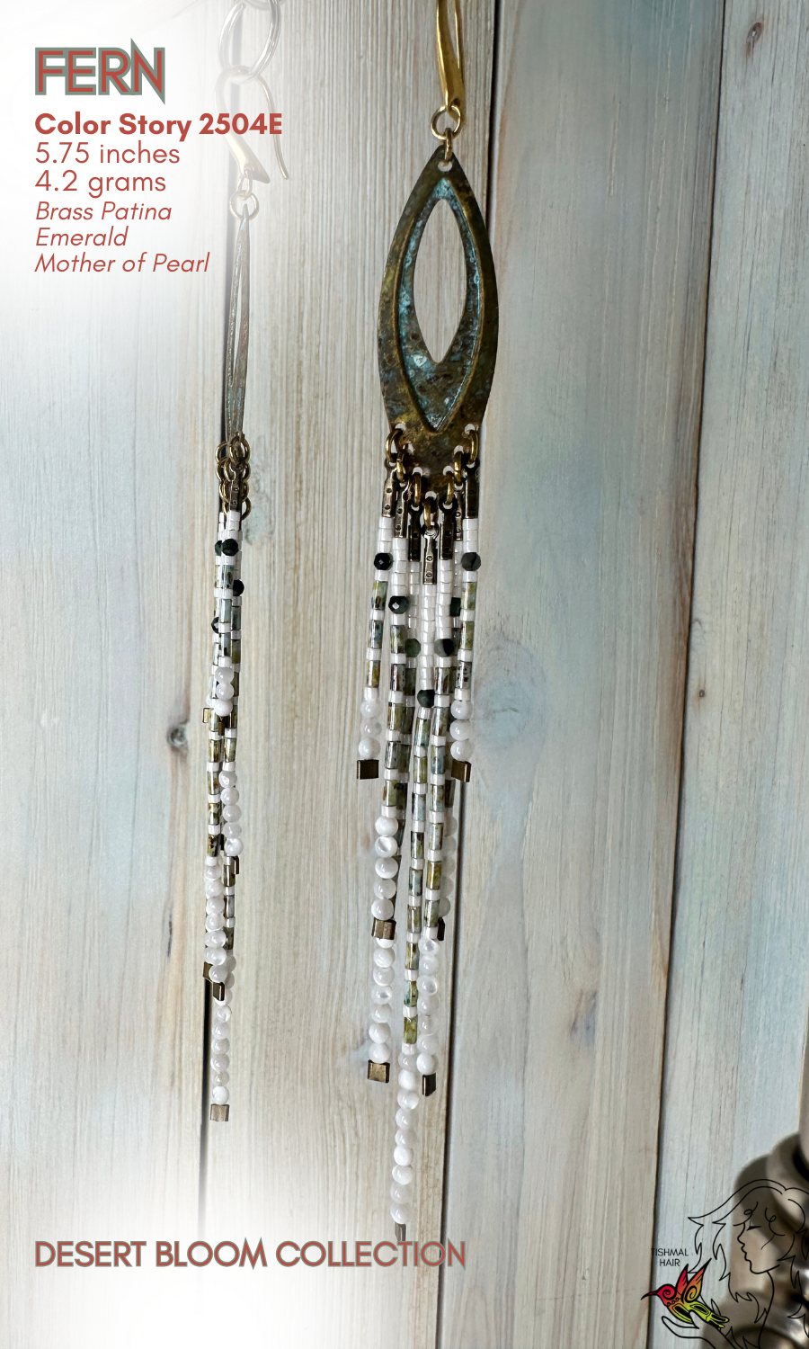 Desert Bloom Fern Earrings 2504E