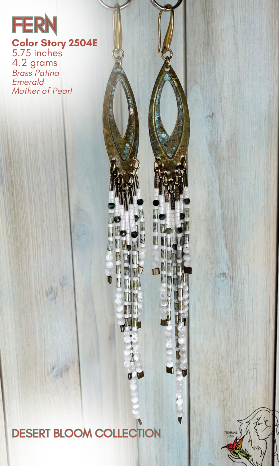 Desert Bloom Fern Earrings 2504E
