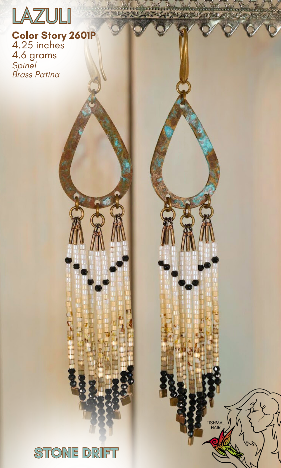 Stone Drift Lazuli Earrings 2601P