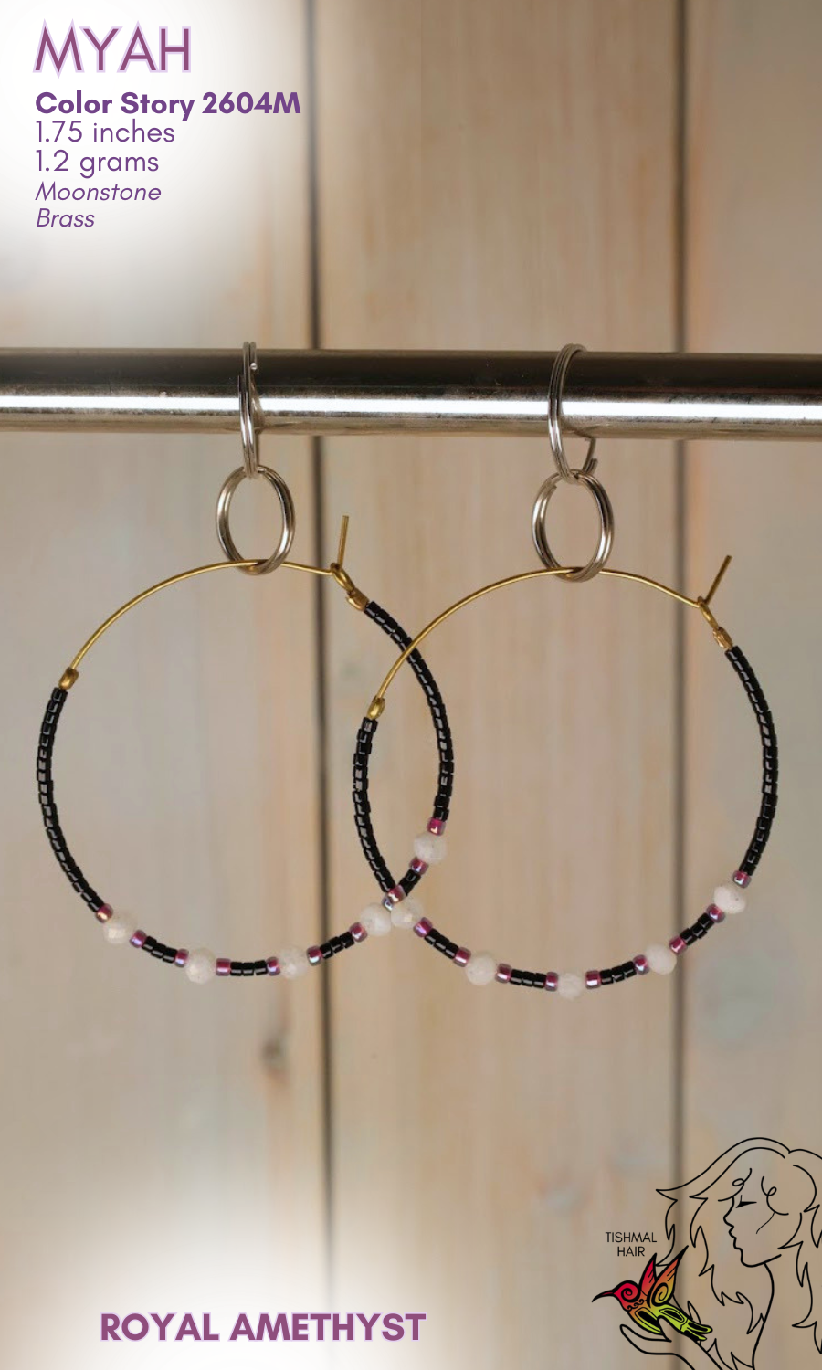 Royal Amethyst Myah Earrings 2604M
