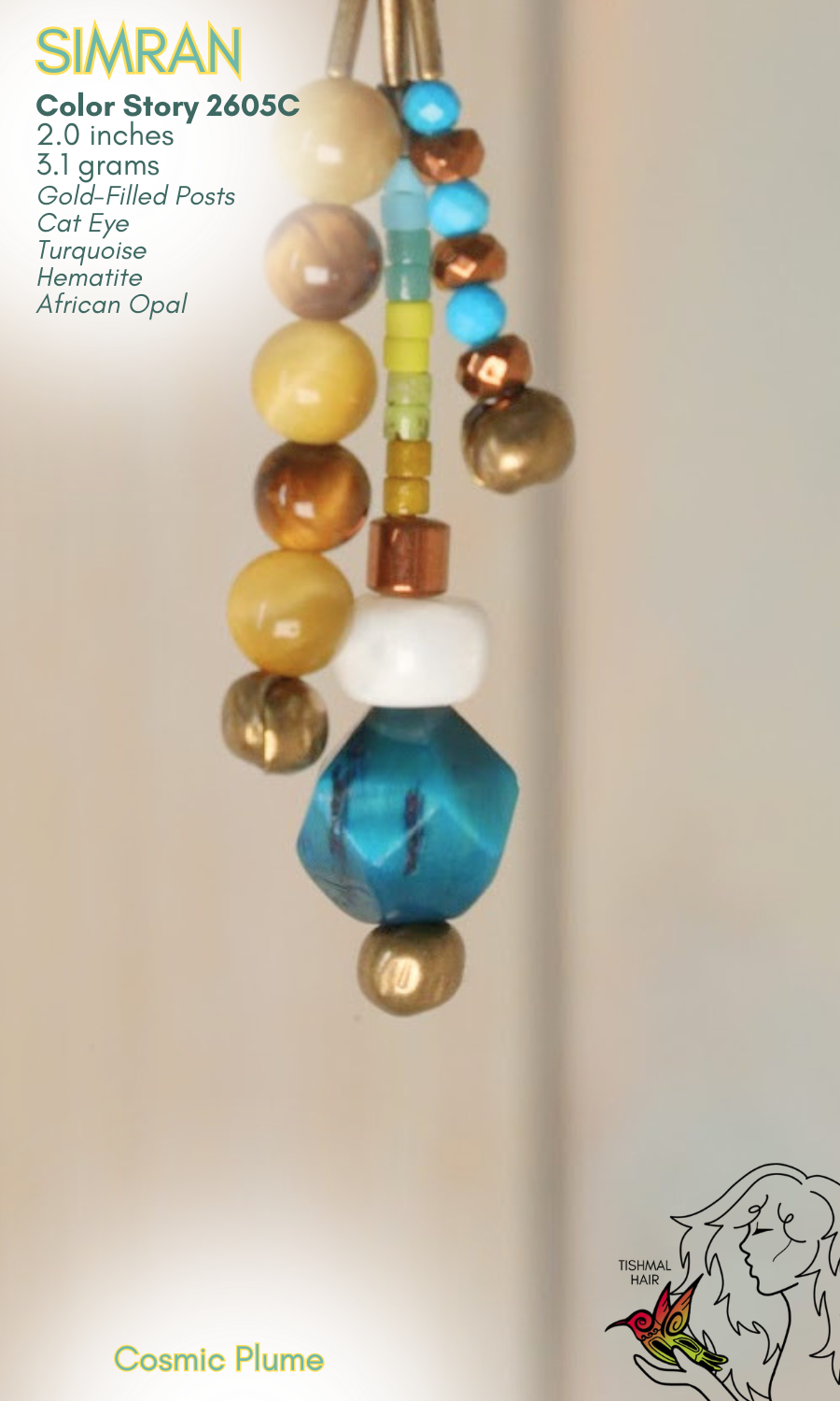 Cosmic Plume Simran Earrings 2605C
