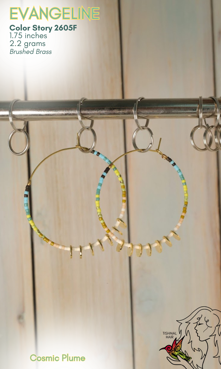 Cosmic Plume Evangeline Earrings 2605F