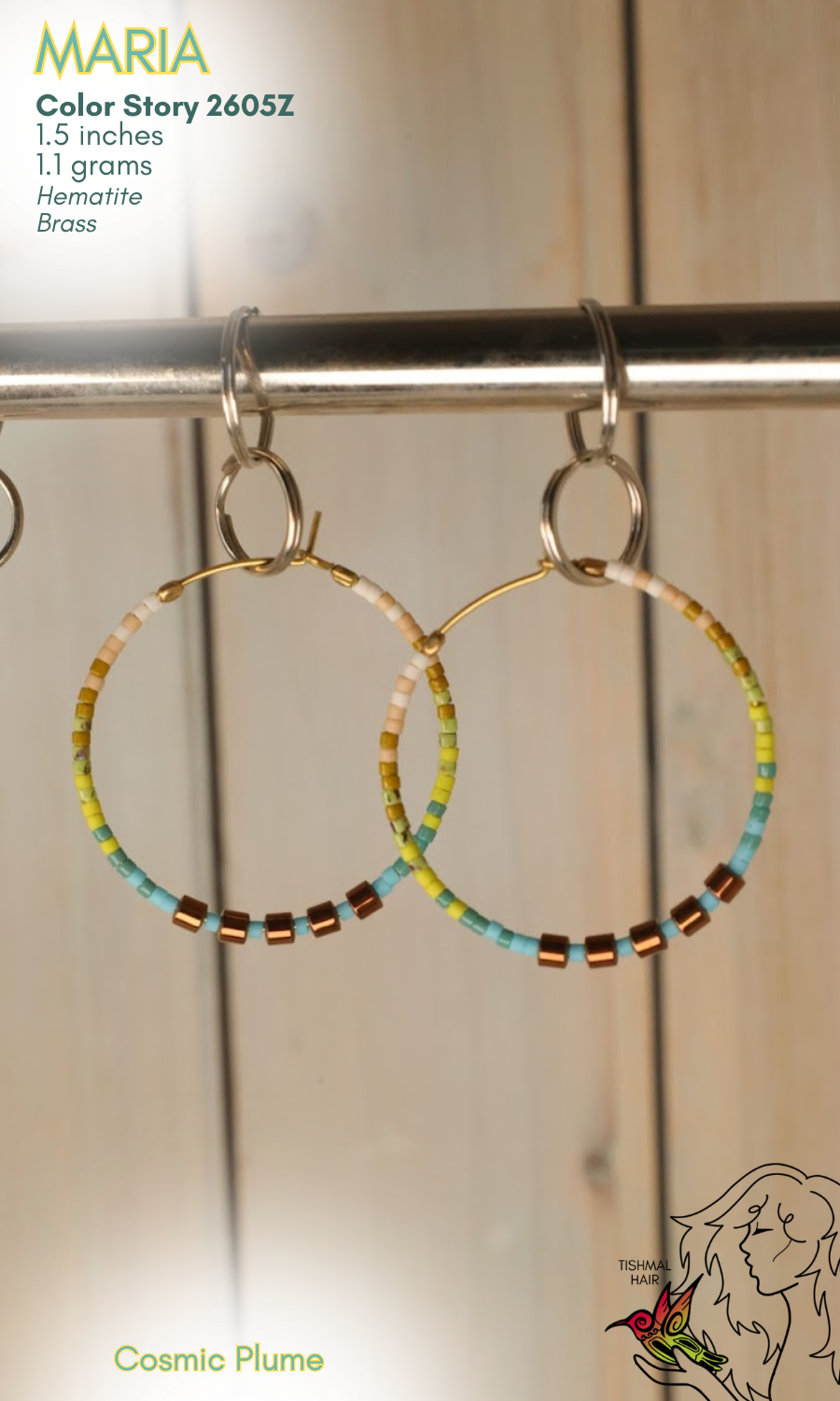 Cosmic Plume Maria Earrings 2605Z