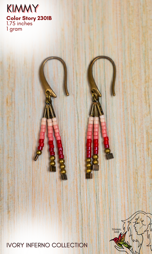Ivory Inferno Kimmy Earrings 2301B