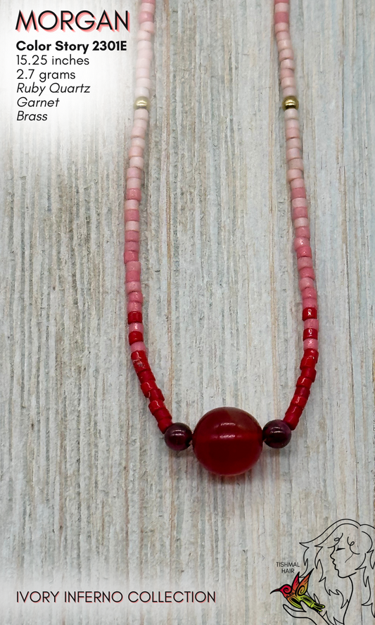 Ivory Inferno Morgan Necklace 2301E