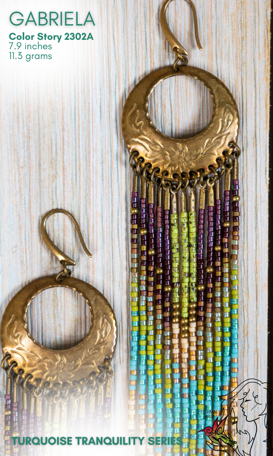 Turquoise Tranquility Gabriela Earrings 2302A