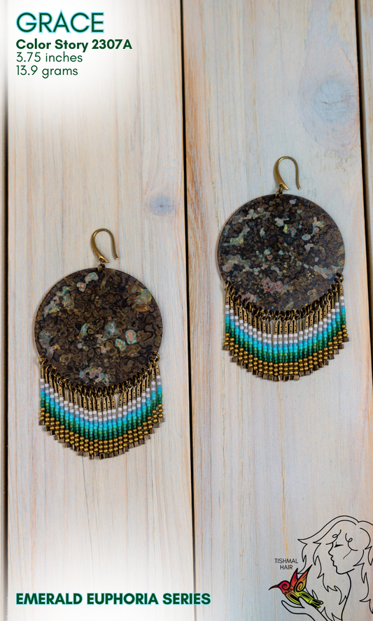 Emerald Euphoria Grace Earrings 2307A