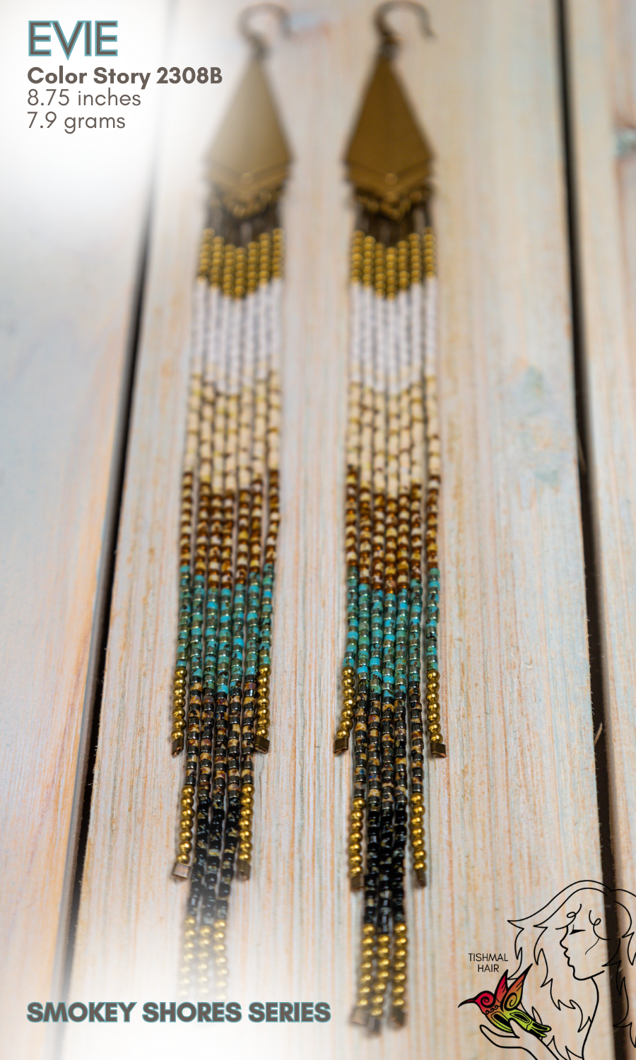 Smokey Shores Evie Earrings 2308B