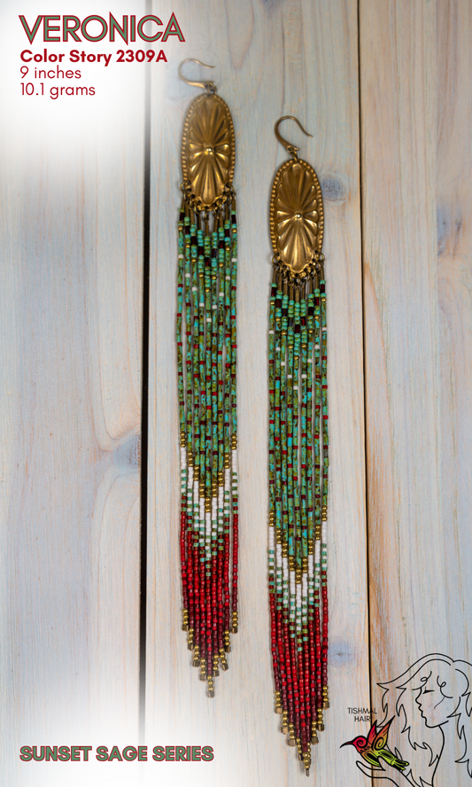 Sunset Sage Veronica Earrings 2309A