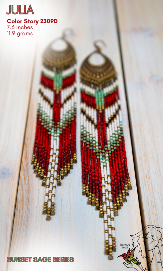 Sunset Sage Julia Earrings 2309D