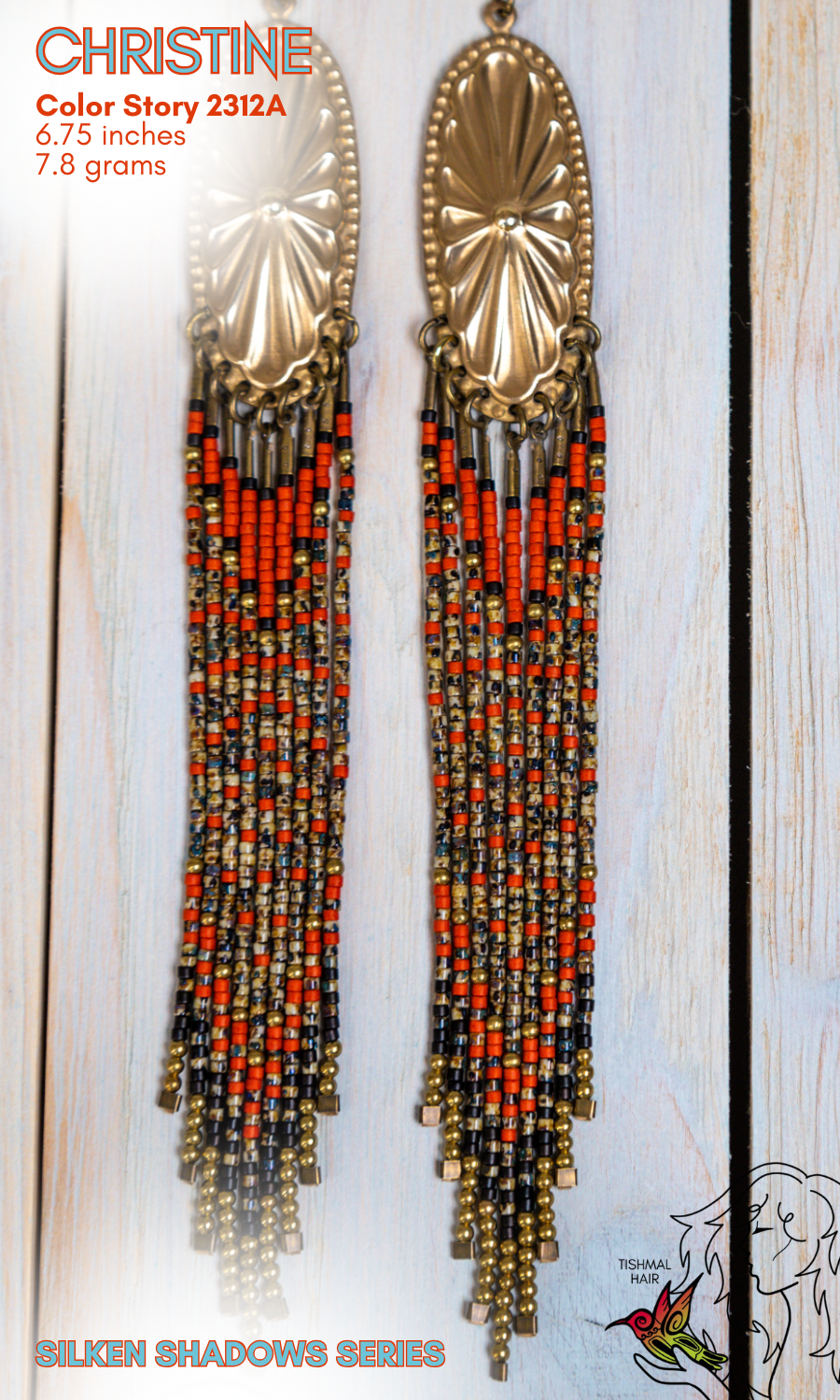 Silken Shadows Christine Earrings 2312A